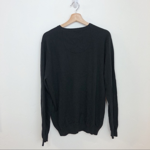 IZOD Argyle Black Sweater V-neck S - Picture 5 of 5